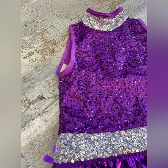 Weissman Girl’s Sequin and Fringe Dance Costume - Picture 5 of 8